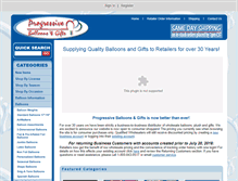 Tablet Screenshot of progressiveballoons.com